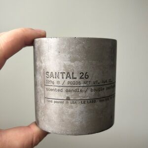 Le labo santal 26 concrete candle jar